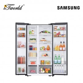 Samsung Bespoke Al SBS Refrigerator SmartThings Al Energy 583L (Silver) - RS57DG4000M9ME (No Installation Provide)