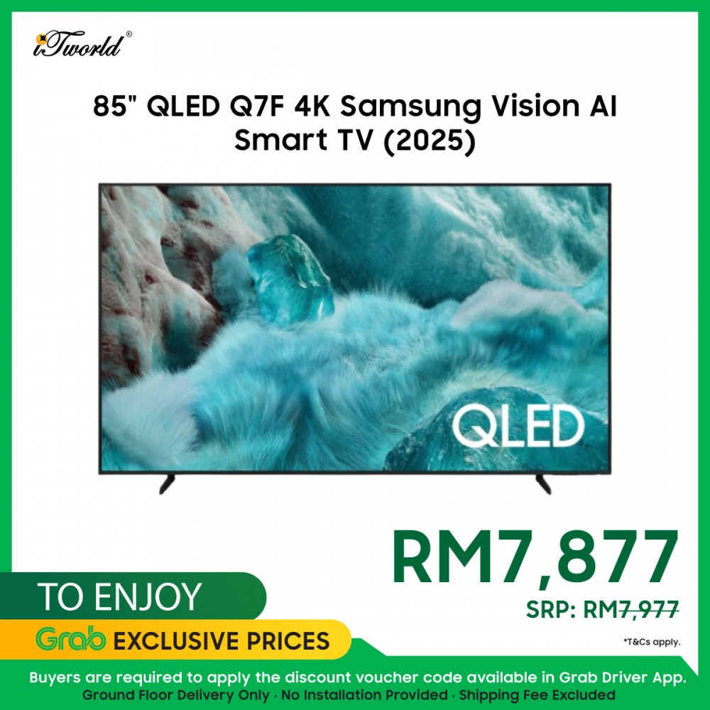 85" QLED Q7F 4K Samsung Vision AI Smart TV (2025) - QA85Q7FAAKXXM (No Installation Provide)