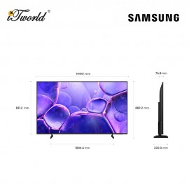 65" Crystal UHD U8000F 4K Smart TV (2025) - UA65U8000FKXXM (No Installation Provide)